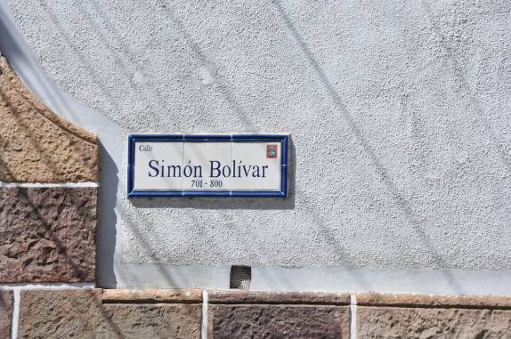 Homenagem ao grande nome da independência da américa espanhola, em Sucre - Bolívia